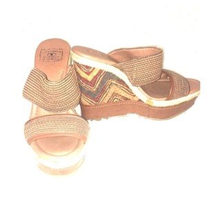 Lucky brand tribal wedge sandal